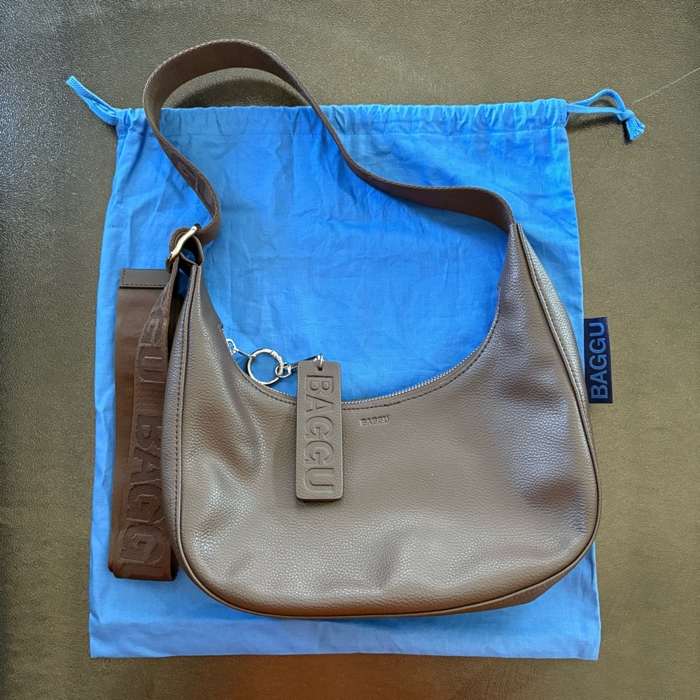 BAGGU Brown leather Bag
